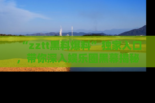 “zztt黑料爆料”独家入口，带你深入娱乐圈黑幕揭秘