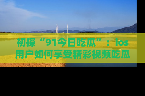 初探“91今日吃瓜”：ios用户如何享受精彩视频吃瓜时光