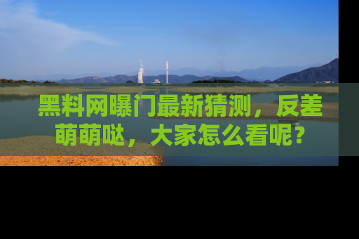 黑料网曝门最新猜测，反差萌萌哒，大家怎么看呢？