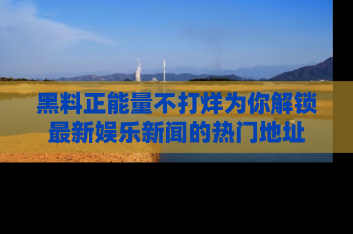 黑料正能量不打烊为你解锁最新娱乐新闻的热门地址