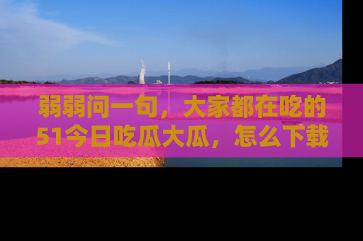 弱弱问一句，大家都在吃的51今日吃瓜大瓜，怎么下载登录才能体验最新入口？