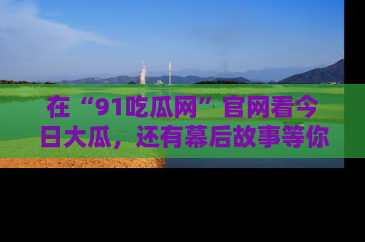 在“91吃瓜网”官网看今日大瓜，还有幕后故事等你来挖掘！
